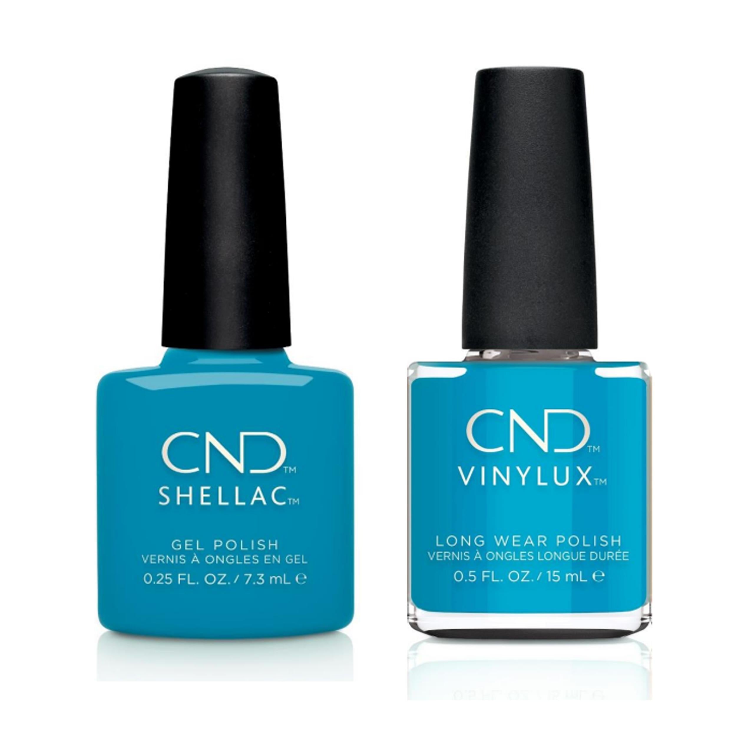 CND Shellac & Vinylux Combo Set - Long-Lasting Nail Polish for Boats & Bikinis - Perfect for Summer Vacations, Beach Trips, and Pool Parties