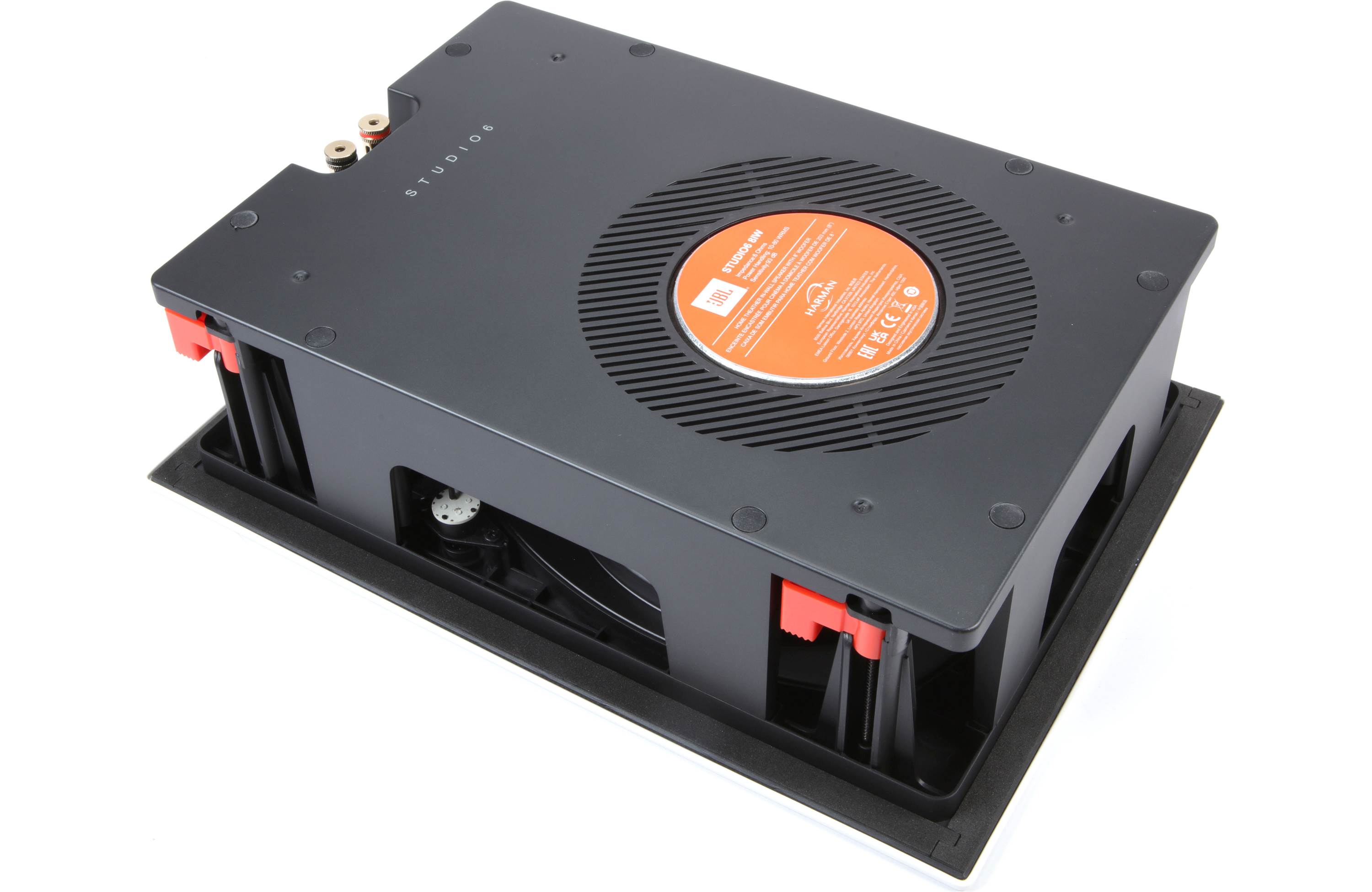 JBL Studio 6 Architectural 8IW In-Wall Speaker - High Performance Home Audio System for Surround Sound & Home Theater Installation (Pair) - Perfect for Living Room, Home Theater & Multi-Room Audio Setup