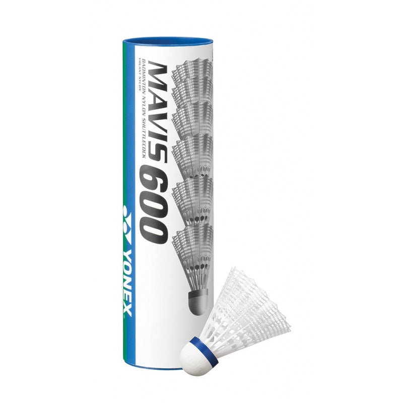 Yonex Mavis 600 Nylon Badminton Shuttlecocks - Durable & Consistent Flight for Training & Recreational Play - Perfect for Indoor & Outdoor Badminton Games