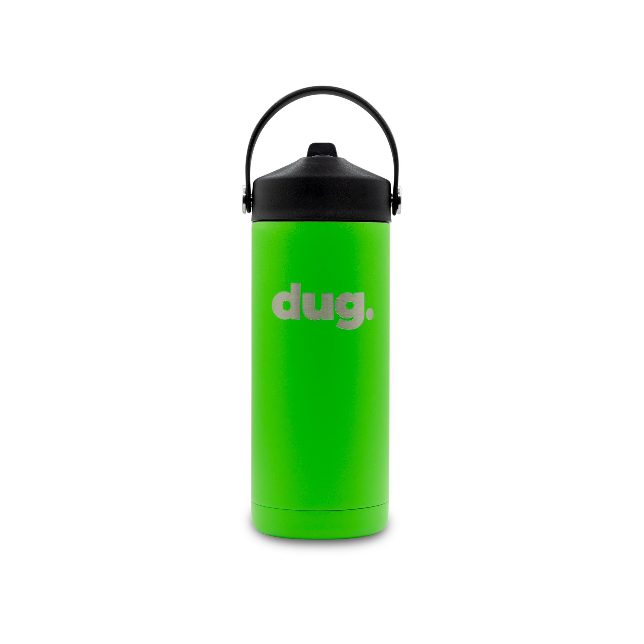 Mini DUG Lime Green Insulated Cup 500ml - Leakproof Stainless Steel Tumbler for Hot & Cold Drinks - Perfect for Travel, Office, and Outdoor Adventures