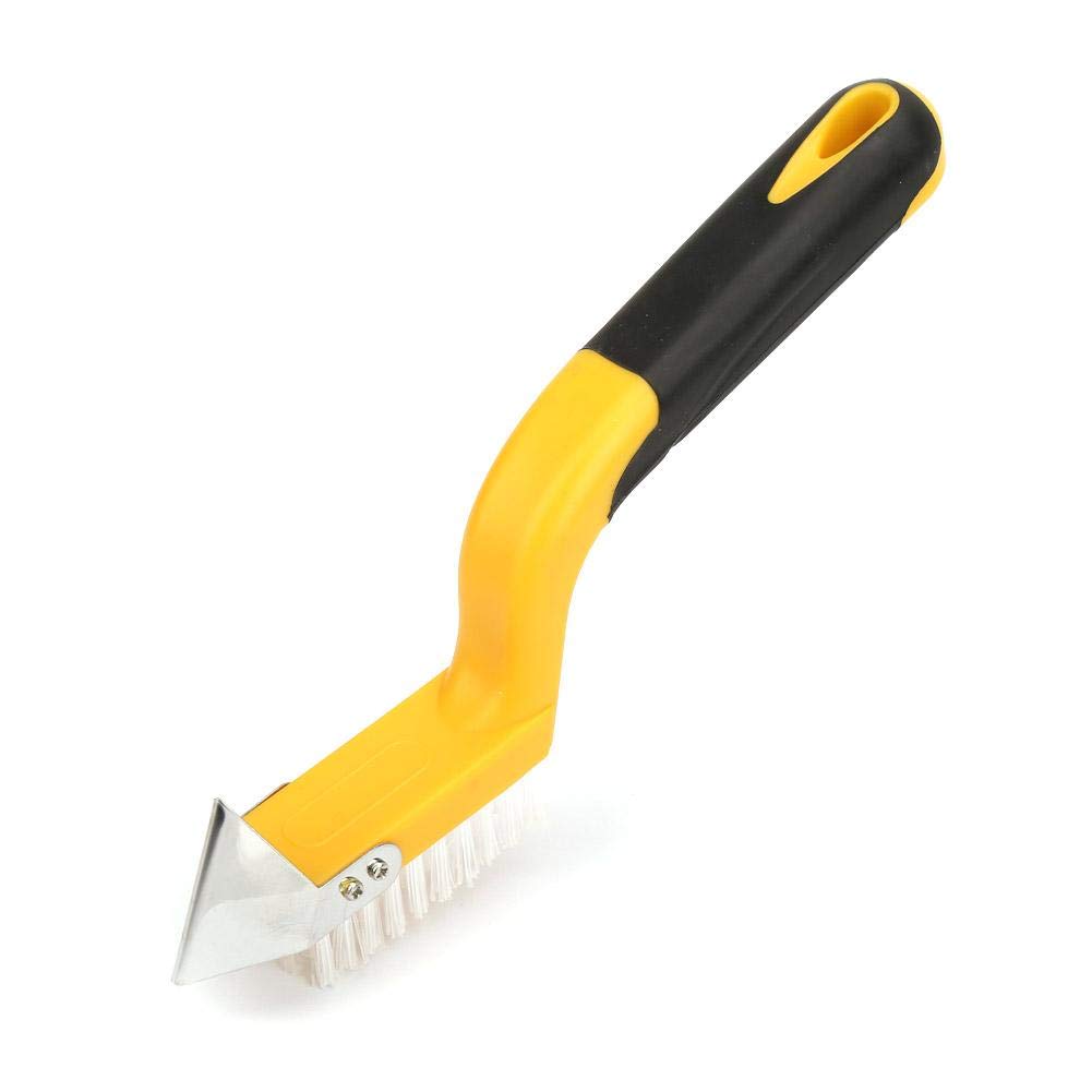 Lightweight Yellow Sealant Scraper Set - 4PC Multi-Purpose Caulk Removal Tools for Home Improvement, Glass Glue Cleaning & Tile Grouting | DIY Spatula Kit for Bathroom, Kitchen & Window Sealant Projects