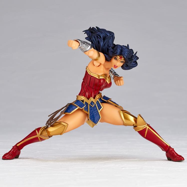 Amazing Yamaguchi Revoltech No. 017 Wonder Woman Action Figure - Highly Articulated Collectible for DC Fans & Display