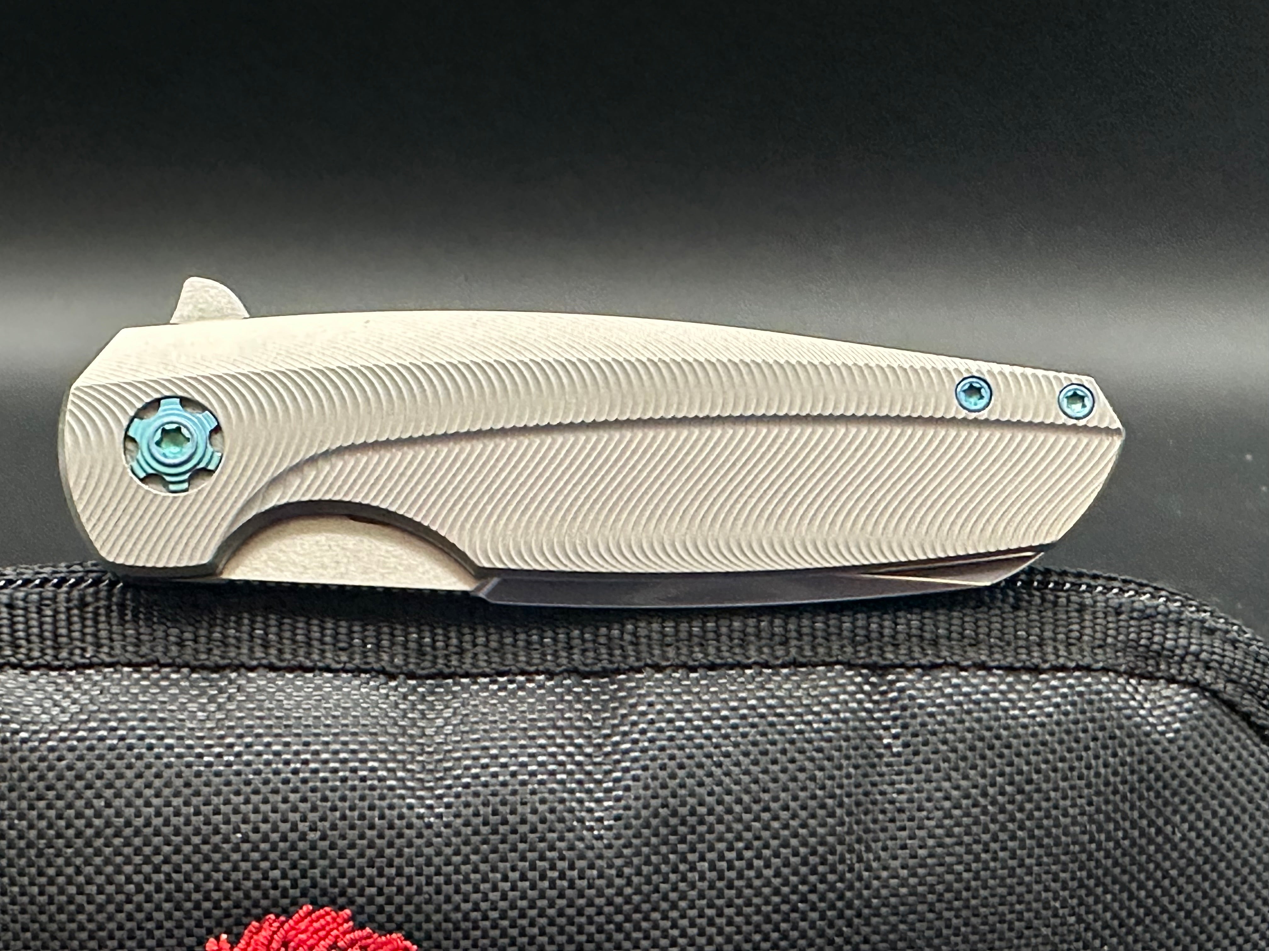 Holt Bladeworks Haptic #762 - Premium Titanium Folding Knife for EDC, Outdoor & Tactical Use | Best Pocket Knife for Camping, Hiking & Survival Gear