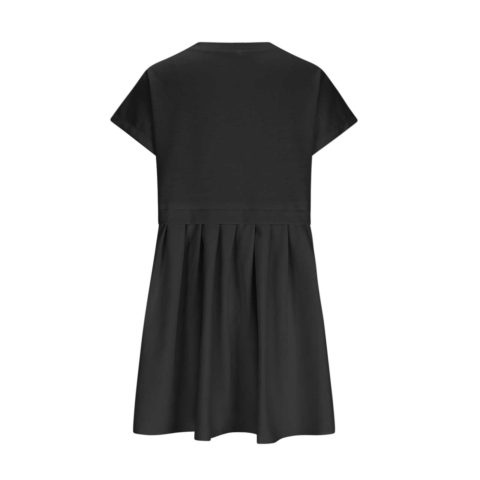 Women's Oversized Sweatshirt Dress - Summer Ruffle A-Line Babydoll Mini Dress for Tennis, Athletic Wear & Casual Outings | Soft Lounge Dress for Running Errands, Beach Cover-Up & Weekend Brunch