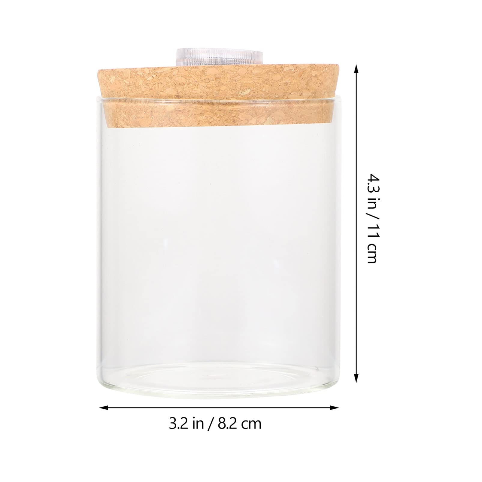 Mipcase LED Glass Terrarium Planter - Tabletop Glass Bottle Jar for Houseplants, Succulents & Air Plants - Perfect for Home, Office & Indoor Garden Decor