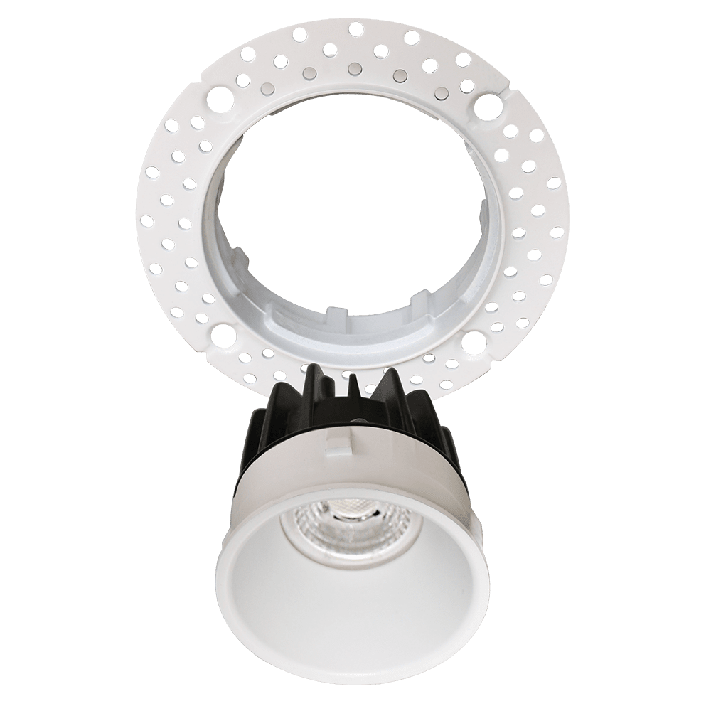 Radiant Lite 2 Inch Round Trimless LED Recessed Downlight 8W - Dimmable, CCT Selectable (2700K-5000K) - Energy Efficient Downlight for Kitchen, Bathroom & Living Room Ceiling Lighting