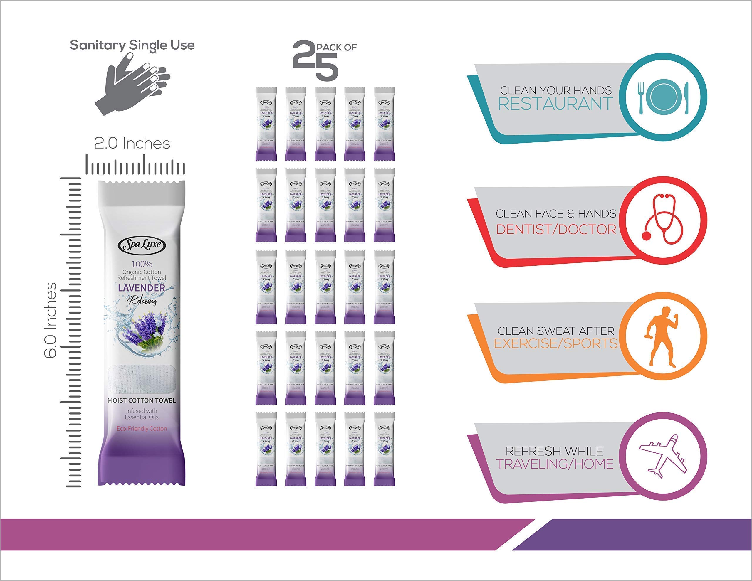 Premium Hot Towel Cabinet with 25 Pre-Moistened Lavender Scented Cotton Towels - Perfect for Spas, Salons, and Home Relaxation Therapy