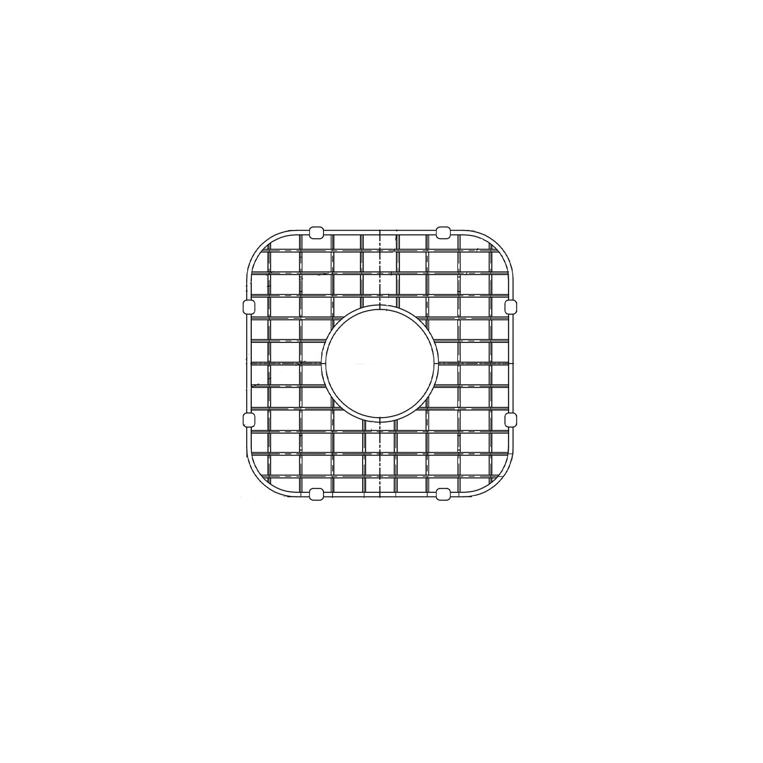 Stainless Steel DAX Grid for Kitchen Sink - Model DX 1616 (GR DX 1616) | Durable Sink Protector & Drain Cover | Perfect for Food Prep, Dish Drying & Protecting Sink Bottom