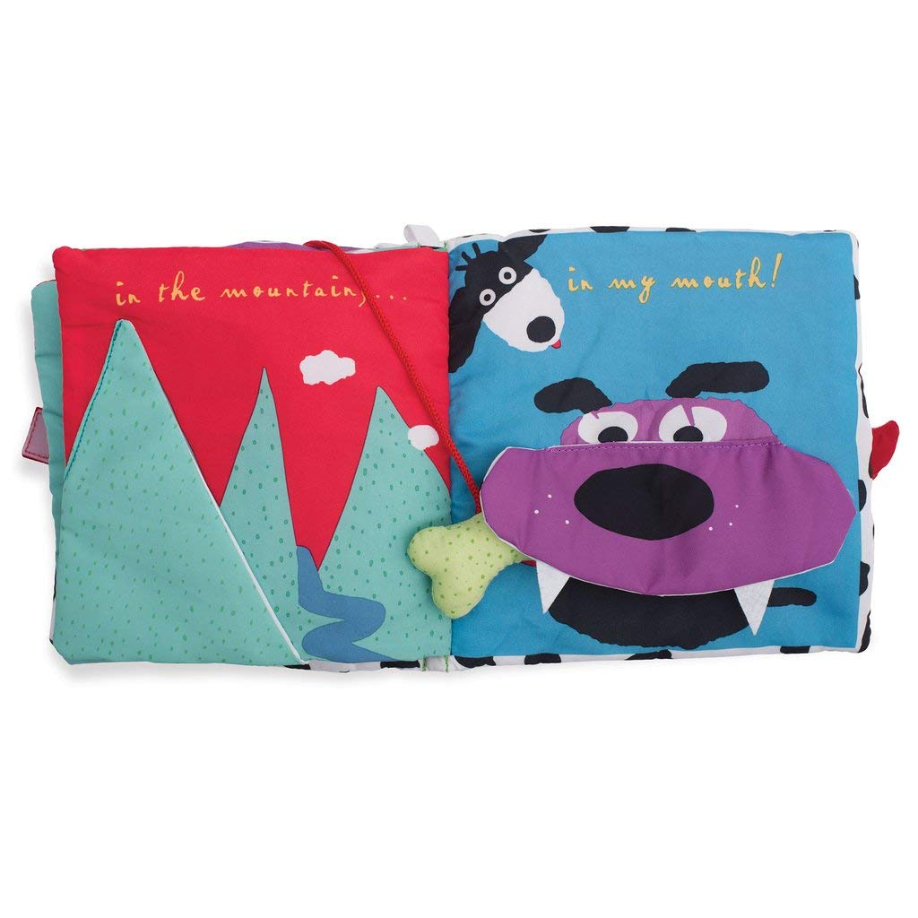 Manhattan Toy Soft Activity Book with Tethered Toy - Interactive Dog Chew Toy for Puppies & Teething, Perfect for Early Learning & Playtime