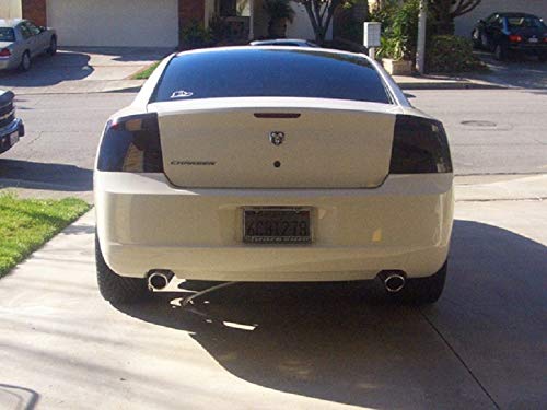 Smoke Tinted Taillight Vinyl Overlay Covers for Dodge Charger (2006-2023) - Easy DIY Installation, Waterproof Protection - Upgrade Your Car's Rear Lights for a Sleek Custom Look (Perfect for Night Driving & Car Shows)