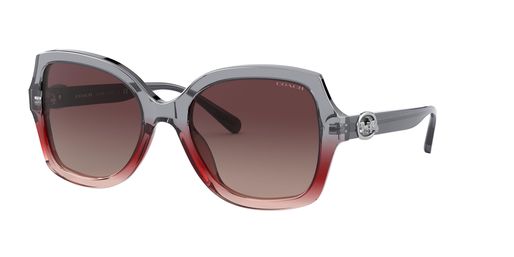 Coach Women's HC8295 Square Sunglasses - UV Protection, Polarized, Fashionable & Lightweight for Outdoor Activities, Driving, and Beach Vacations
