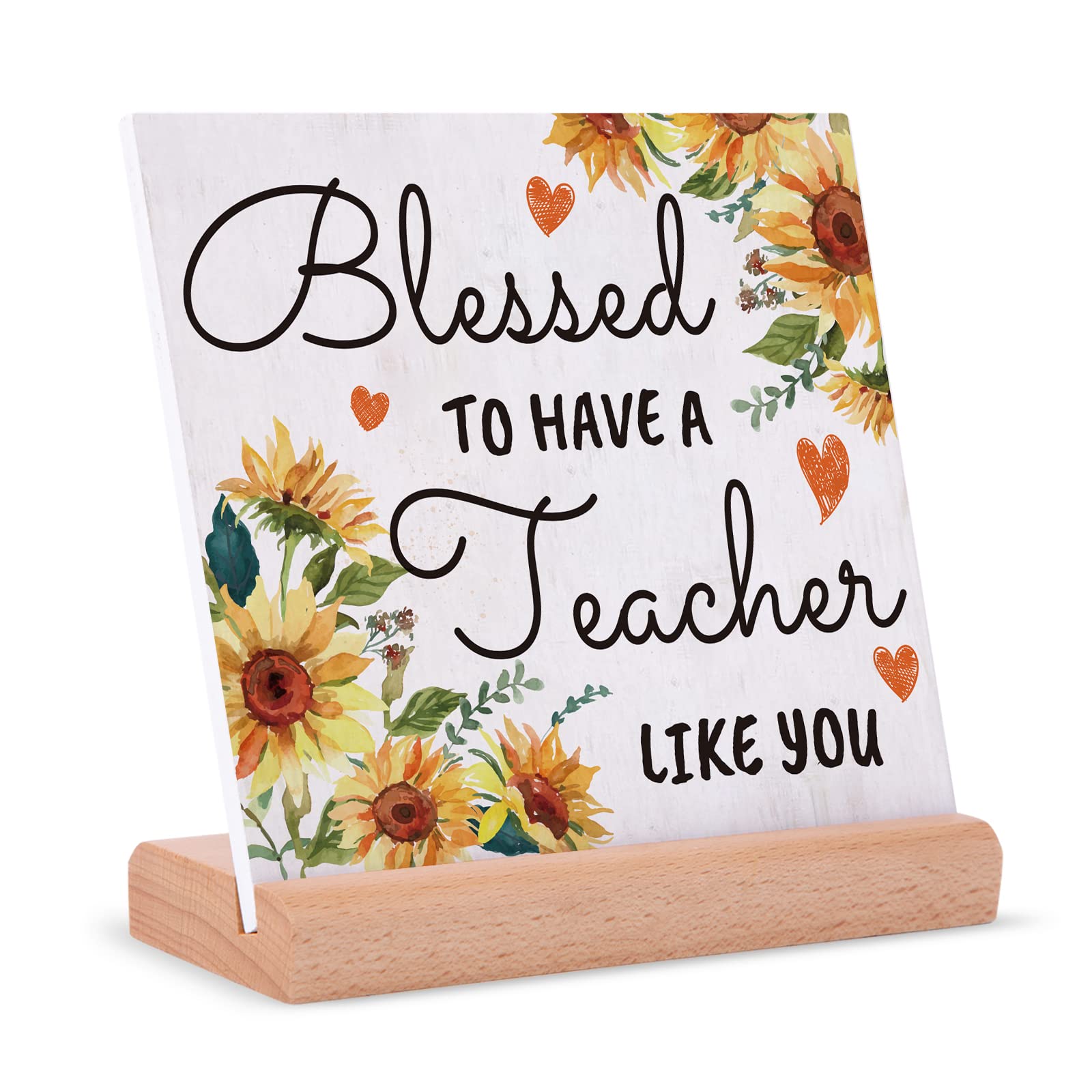 Best Teacher Appreciation Gifts - Personalized Sign Plaque for Retirement, Birthday, Thank You & Graduation | Thoughtful Present for Professors, Preschool Teachers & Educators | Perfect for Classroom Decor, Office Display & Special Occasions