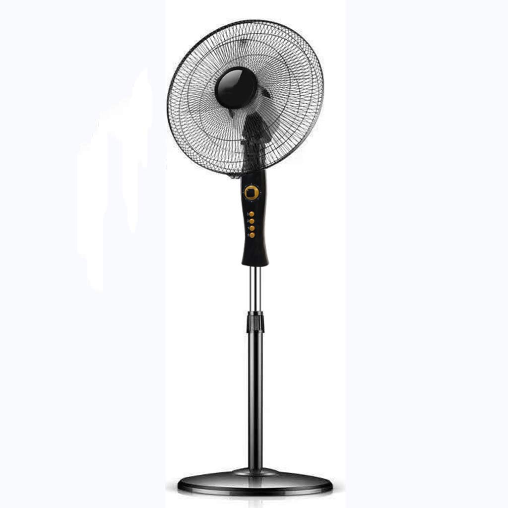 Adjustable 3-Speed Oscillating Pedestal Fan with 5 Blades & 1-Hour Timer - Quiet Standing Fan for Home, Office, Bedroom & Living Room Cooling