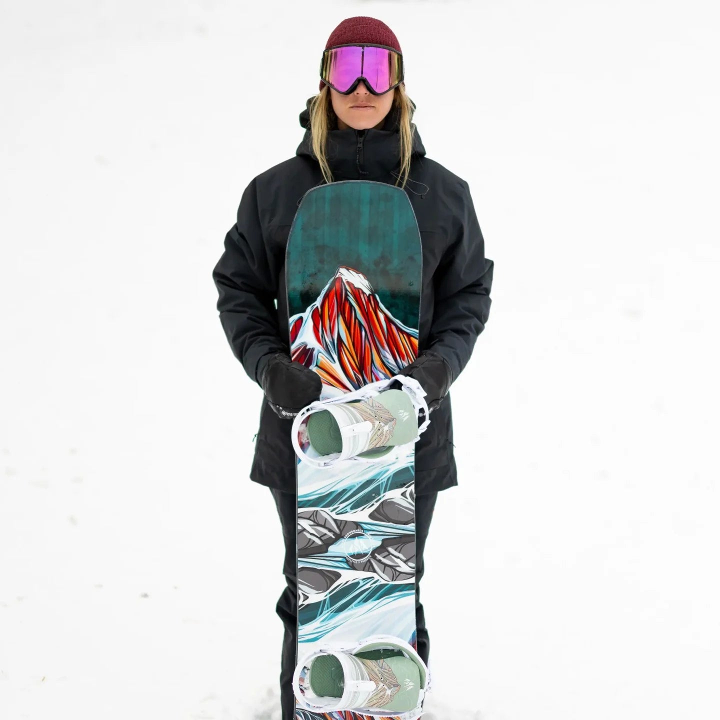 Jones Women's Twin Sister Snowboard 2025 - All-Mountain Freestyle Snowboard for Women | Perfect for Park, Powder & Groomed Runs