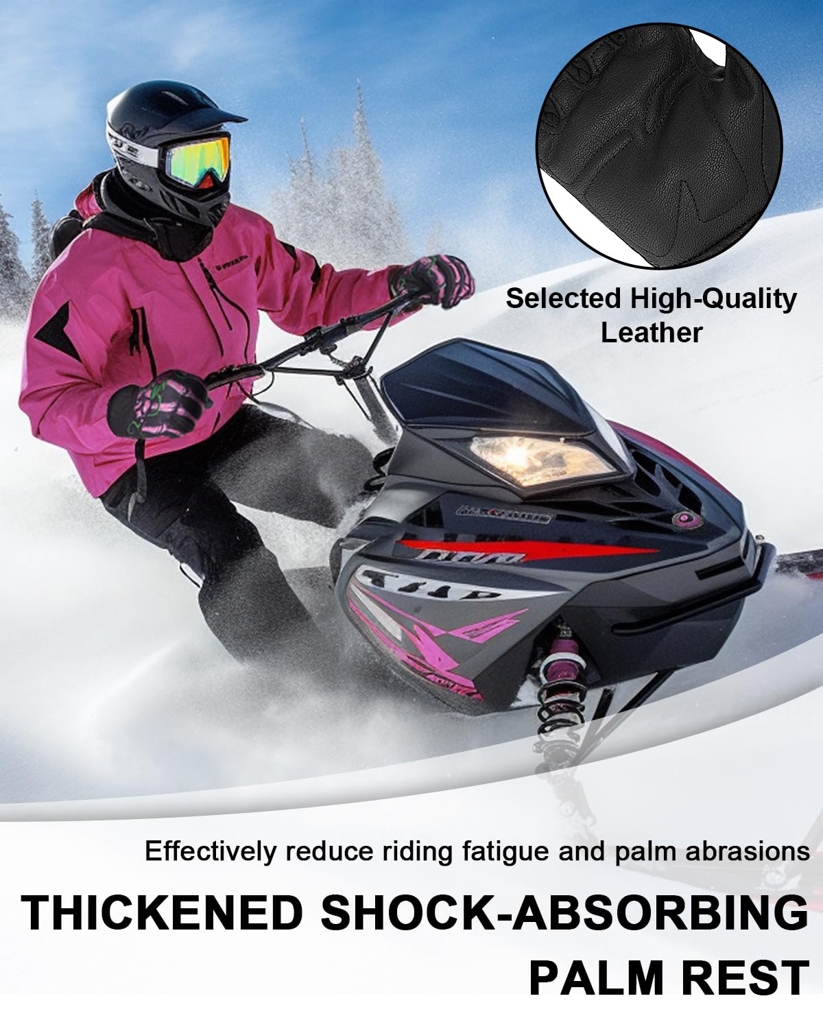 RIGWARL Waterproof Winter Gloves for Men & Women - Touchscreen Compatible, Warm & Windproof for Cold Weather - Ideal for Skiing, Snowboarding, Hiking & Outdoor Activities