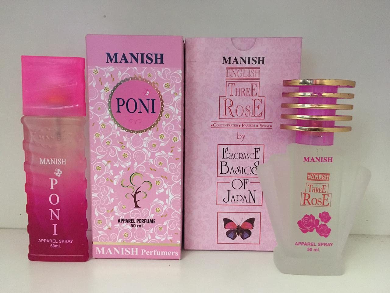 PONI & THREE ROSE Eau de Parfum for Men & Women - 50ml Long-Lasting Floral Fragrance | Perfect for Date Night, Special Occasions & Daily Wear