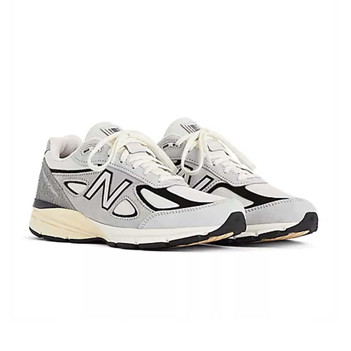 New Balance 990v4 Running Shoes for Men - Grey/Black | Comfortable & Durable Sneakers for Walking, Jogging & Everyday Wear in USA