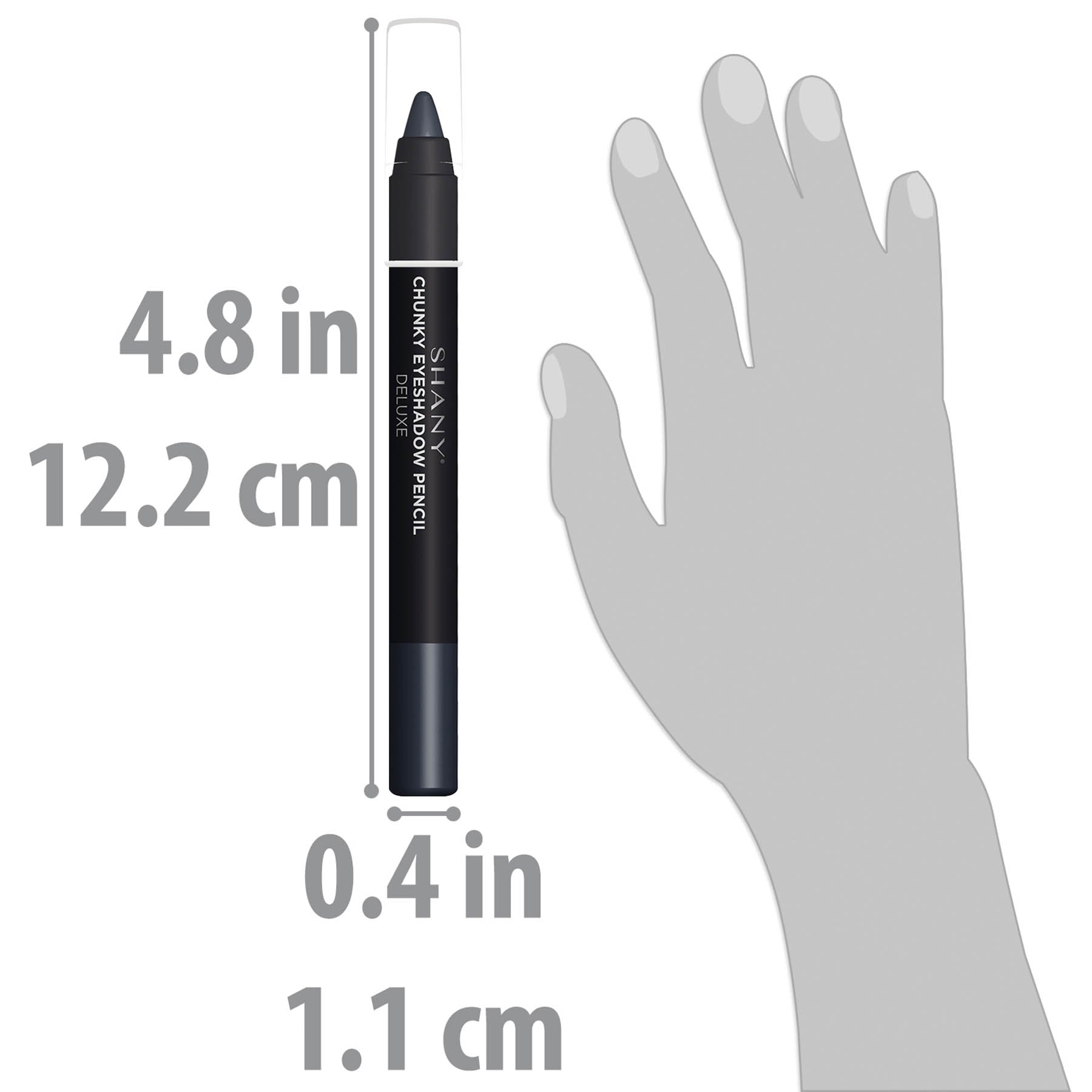 SHANY Chunky Eyeshadow Eye Pencil - Long Lasting Waterproof Eyeliner for Smokey & Bold Eye Makeup | Perfect for Party, Night Out & Special Occasions