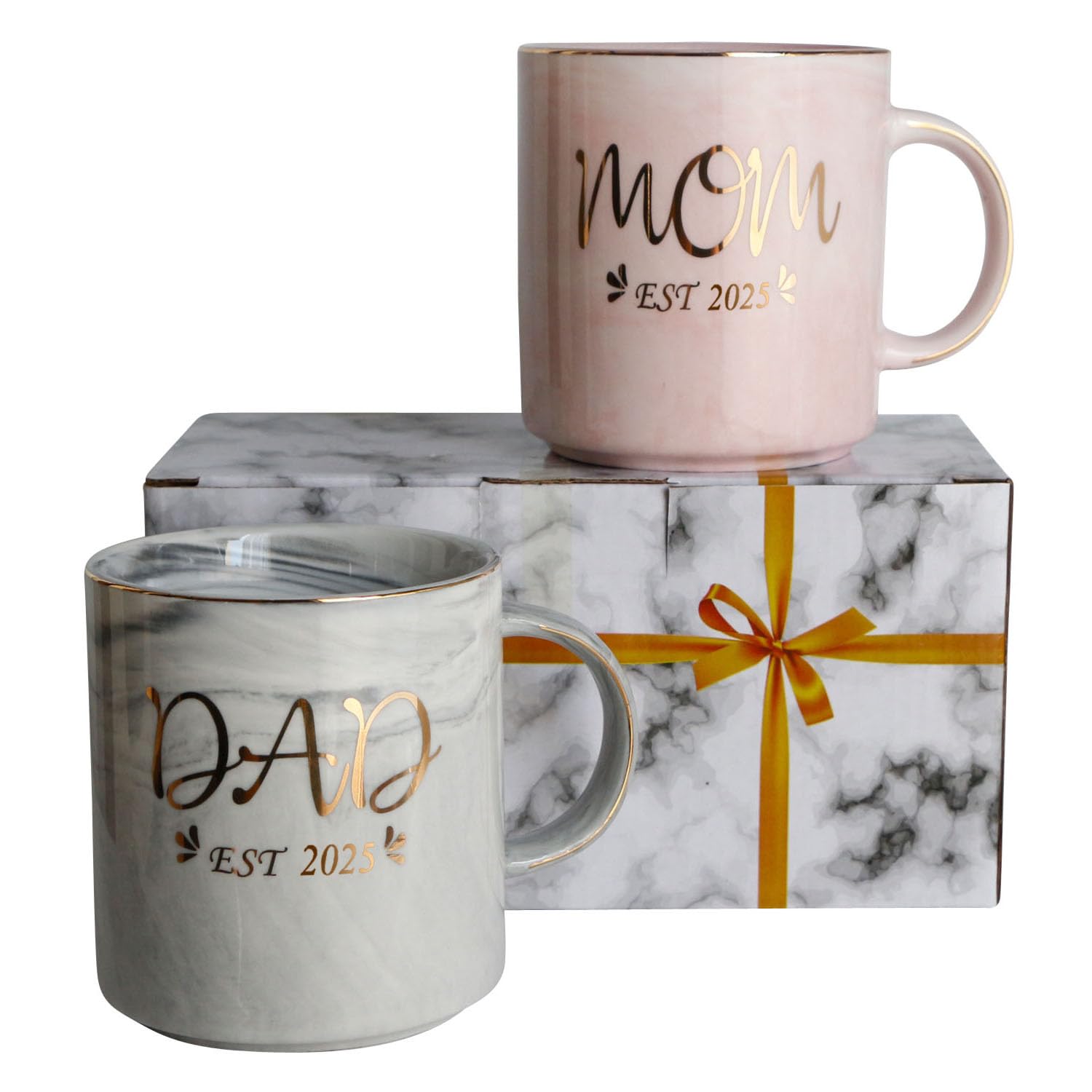 2025 New Parents Pregnancy Announcement Gift - First Time Mommy & Daddy Couples Gift Set - Perfect for Baby Showers, Gender Reveals & Newborn Celebrations