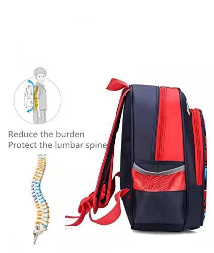 CHUANGOU Spiderman Kids Backpack - Waterproof 3D Superhero School Bag for Boys & Girls | Perfect for School, Camping, Hiking & Travel | Multi-Color Children's Backpack