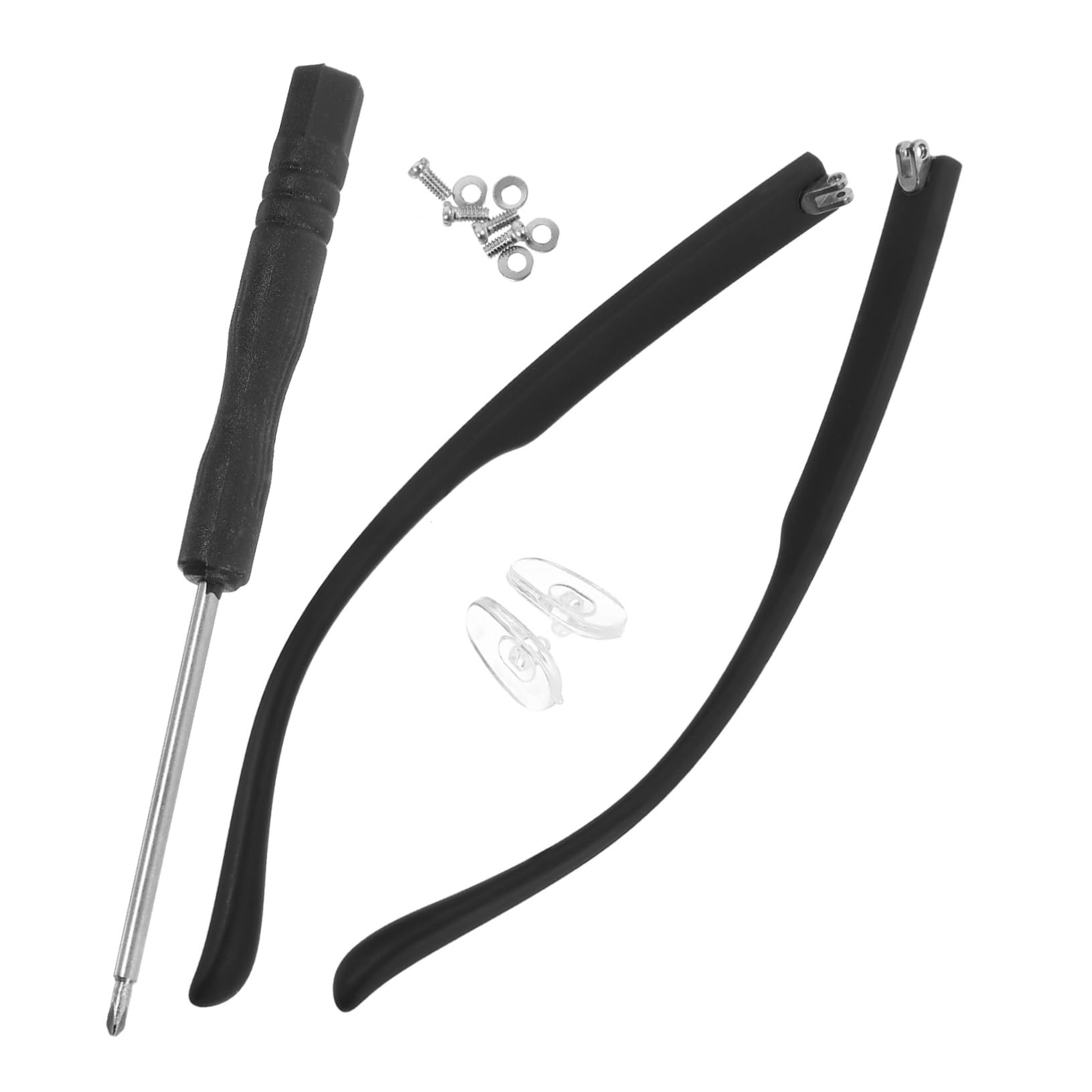 Hoement 1 Pair Glasses Repair Kit - Replacement Arms & Temples for Eyeglasses & Sunglasses - Fix Broken Frames at Home, Office or Travel
