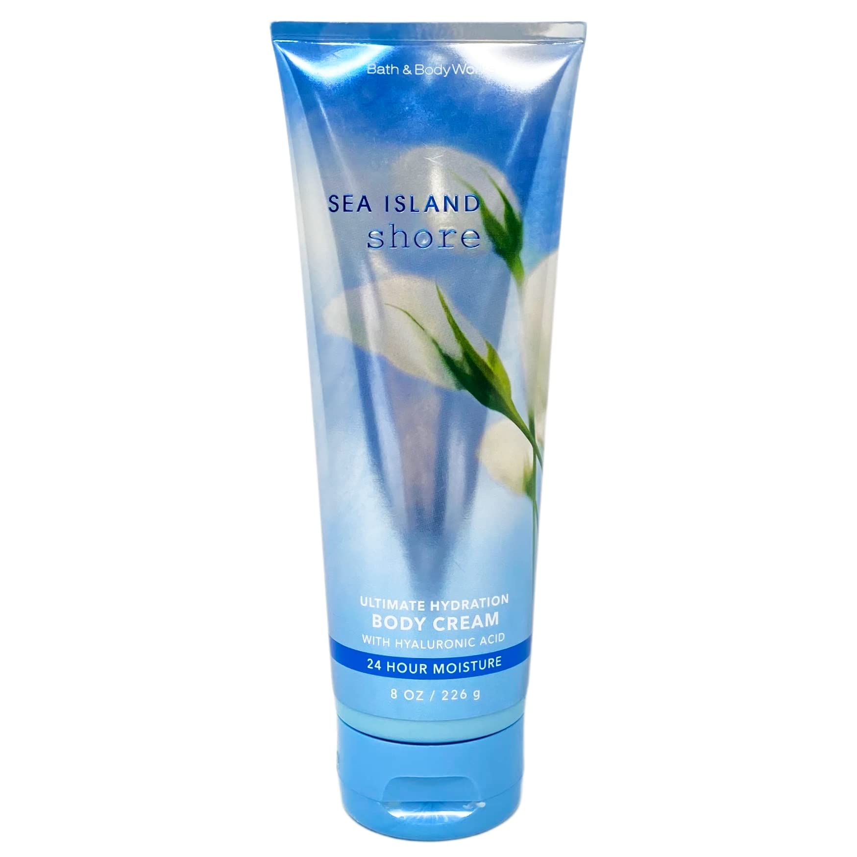 Bath and Body Works Sea Island Shore Ultra Shea Body Cream 8 Oz (2-Pack) - Moisturizing Lotion for Dry Skin, Hydrating Body Care for Women & Men - Perfect for Daily Use, Travel & Gift Giving