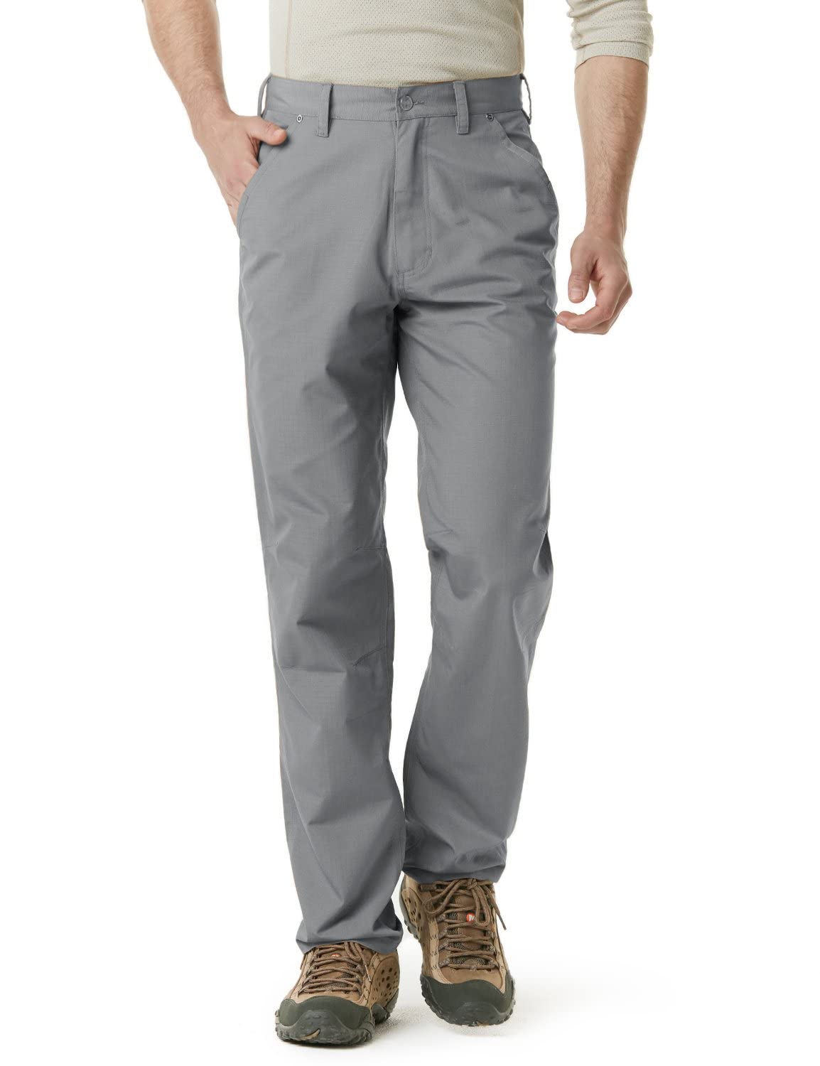 CQR Men's Ripstop Tactical Work Pants - Water Resistant Outdoor Utility Cargo Pants for Hiking, Camping & EDC | Durable Straight Fit Operator Pants for Work & Adventure