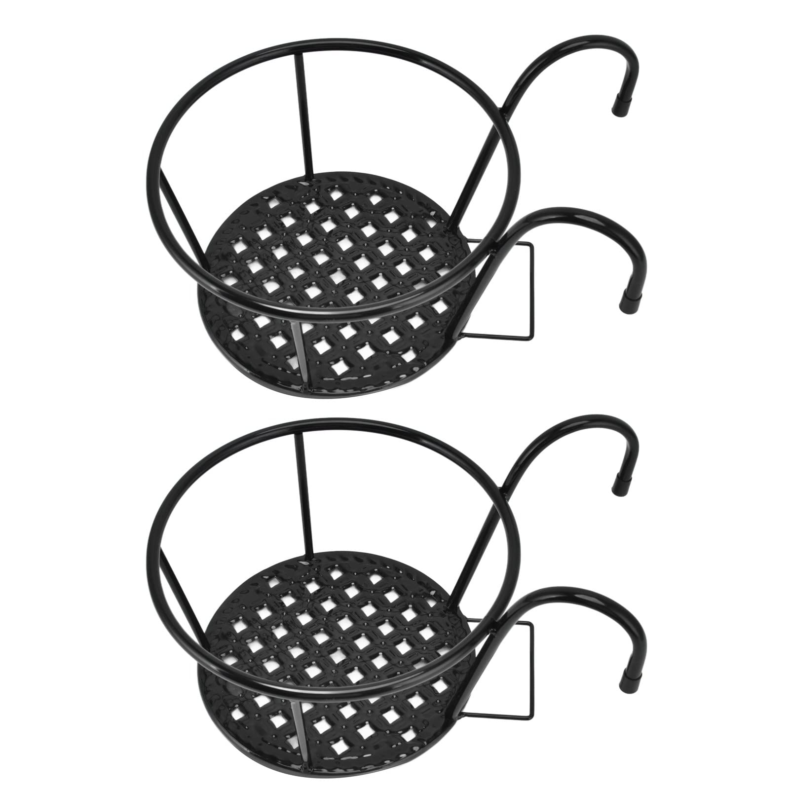 KAKAKE Decorative Iron Hanging Plant Baskets - Heavy Duty Garden Wall Planters with Rust-Resistant Coating for Outdoor & Indoor Plants | Perfect for Patio, Balcony, and Home Decor
