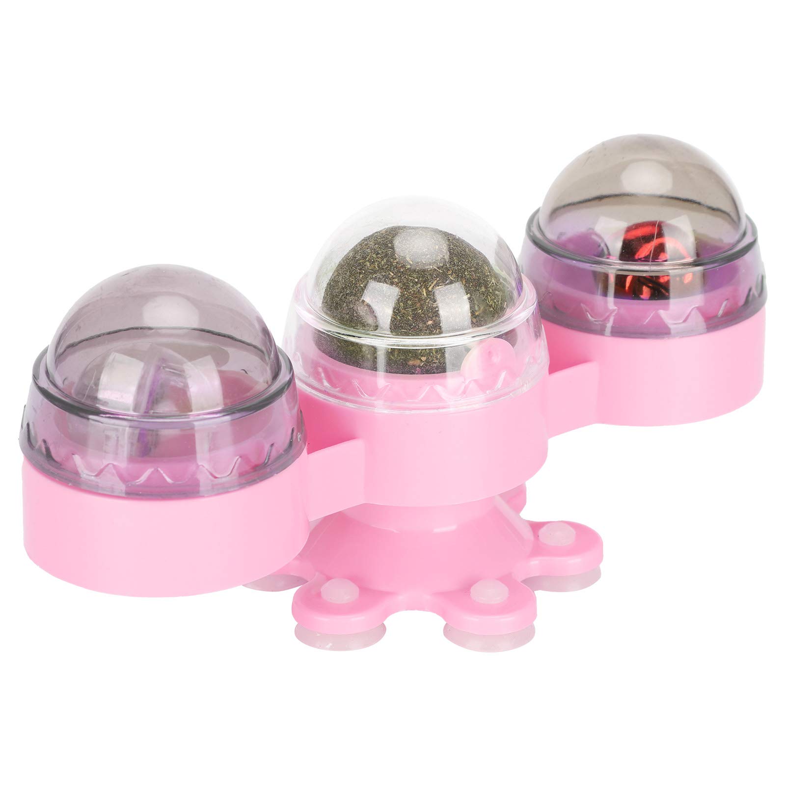 Rotatable Cat Toy with Bell - 3 Hole Interactive Windmill Toy for Cats to Aid Digestion & Play - Perfect for Indoor Playtime & Exercise