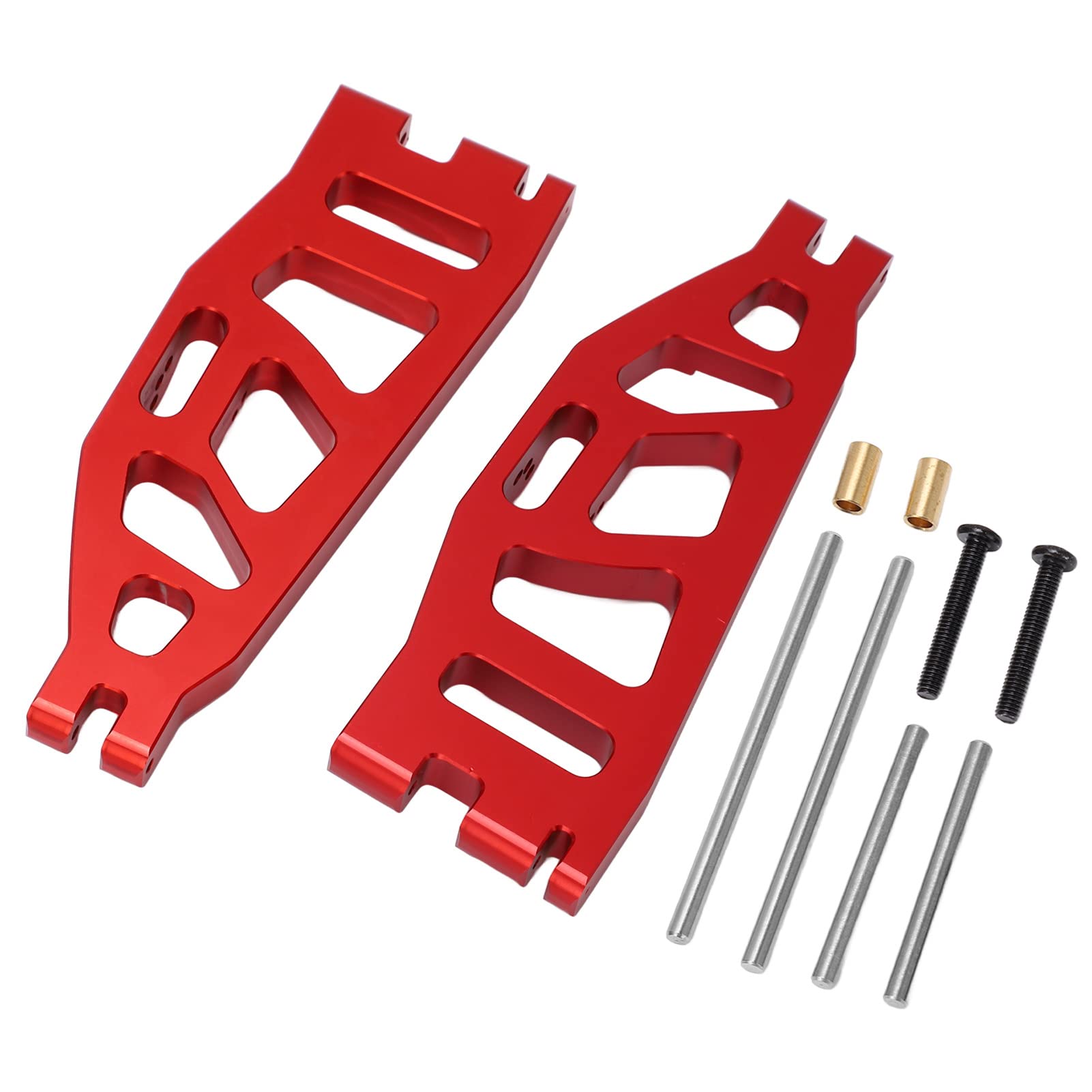 High-Performance Aluminum Alloy RC Rear Suspension Arms - Upgrade Parts for 1/6 Scale REDCAT Shredder RC Cars (Red) | Durable Off-Road Racing & Crawler Accessories