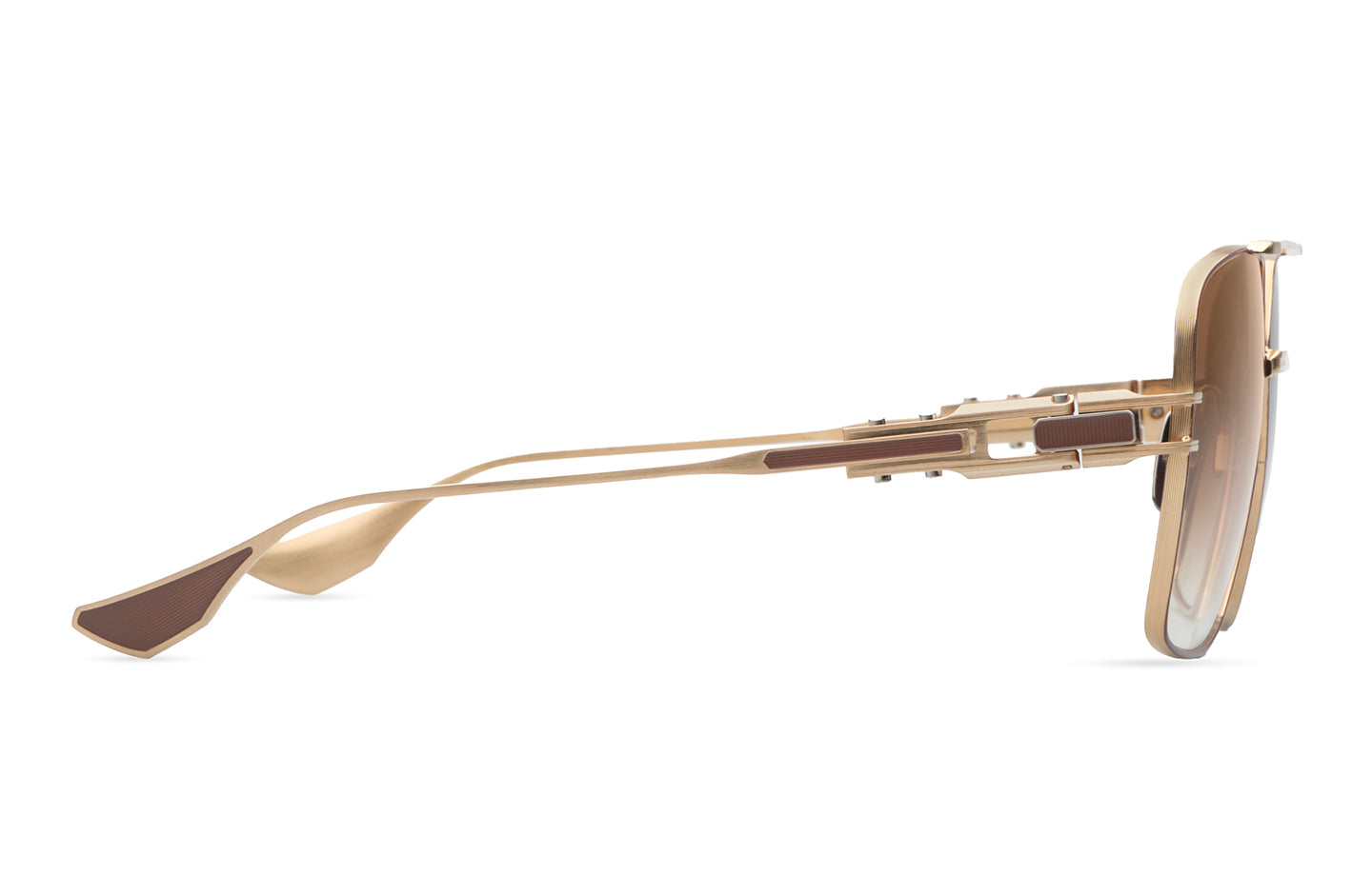 Dita Grand Emperik DTS159 A 05 Brushed White Gold Cappuccino Sunglasses - Luxury Fashion Eyewear for Men & Women | Perfect for Outdoor Activities, Driving, and Beach Vacations