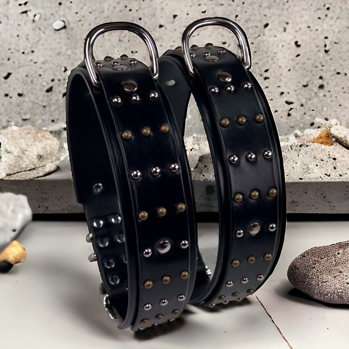 Century Wide Leather Dog Collar - Durable Adjustable Pet Collar for Large Dogs - Perfect for Walking, Training & Outdoor Adventures