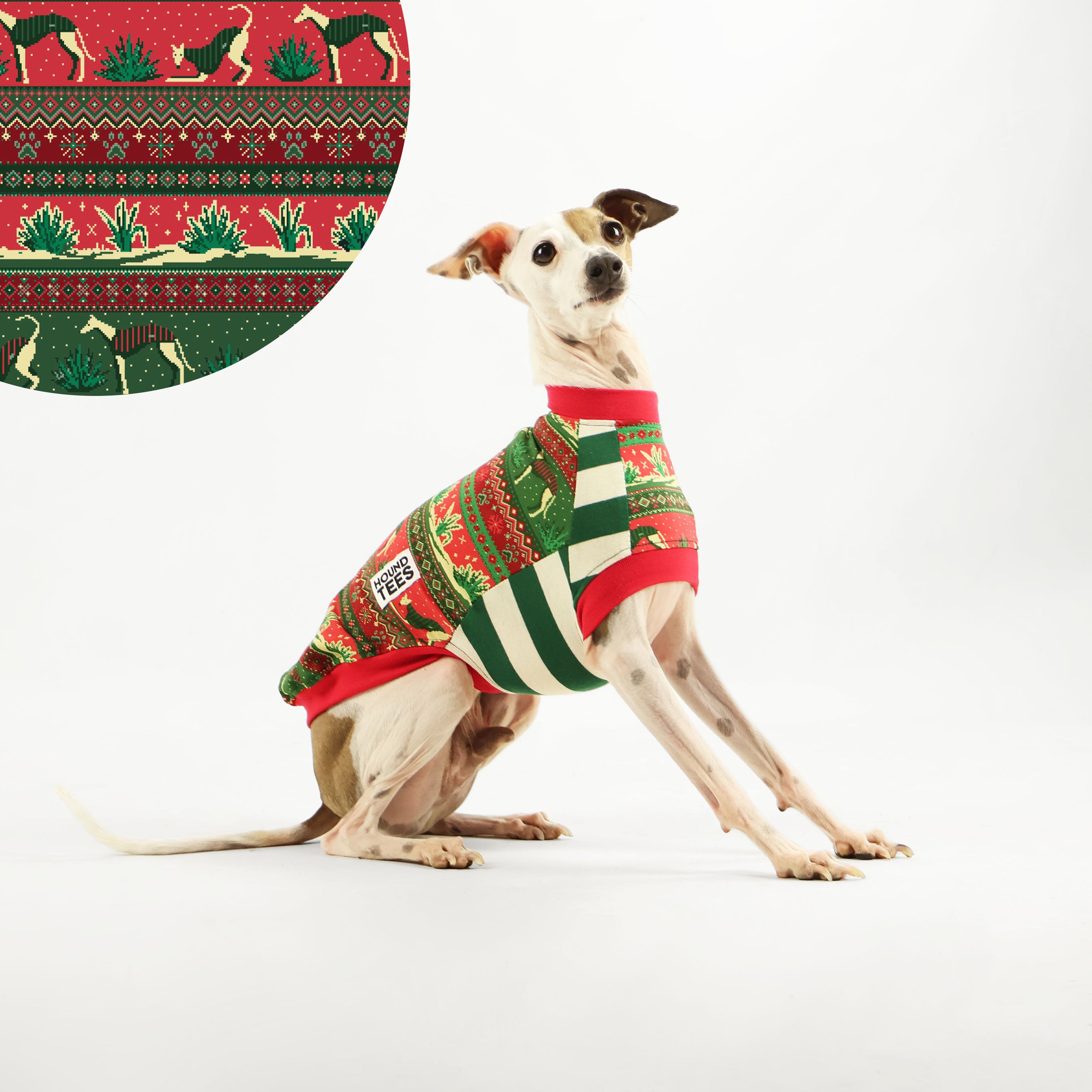 Iggy Christmas Sleeveless Dog T-Shirt - Festive Holiday Pet Apparel for Dogs & Puppies - Perfect for Christmas Photos, Parties & Gifts