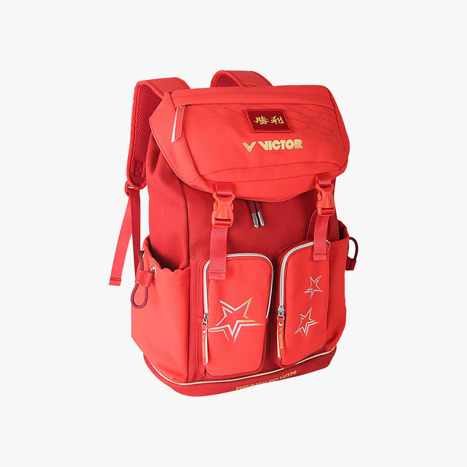 Victor BR5021 D Double Shoulder Bag - Waterproof Travel Backpack for Men & Women, Lightweight Hiking Daypack with USB Charging Port (Red) - Perfect for Outdoor Adventures, Commuting & Daily Use