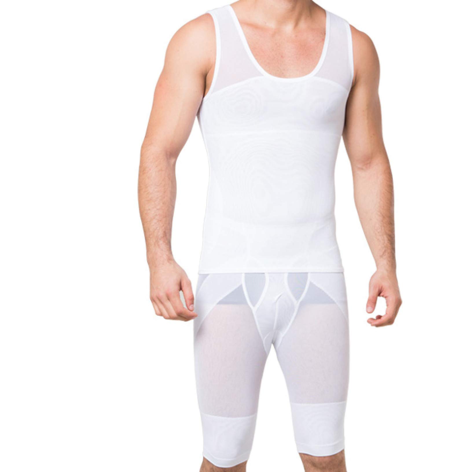 Men's Waist Trainer Shapewear - Tummy Control Body Shaper, Sweat Sauna & Breathable Slimming Underwear for Workout & Daily Wear