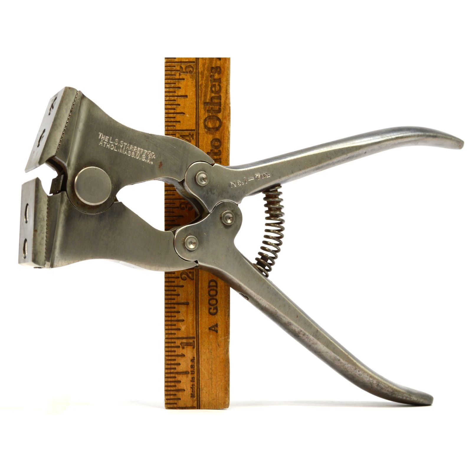 STARRETT No. 1 7-Inch Adjustable Jaw Nippers - Professional Wire Cutters & Machinist Tool for Metalworking, Electrical Work, and DIY Projects