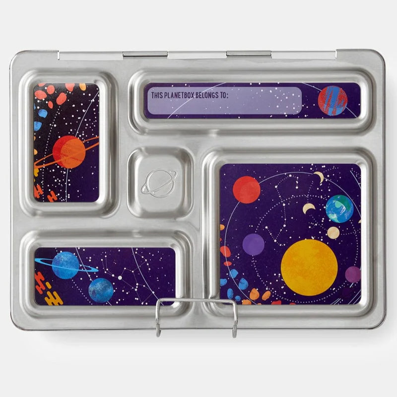 PlanetBox Rover Stainless Steel Bento Lunch Box for Kids & Adults | Eco-Friendly Reusable Food Container | Perfect for School, Work, Picnics & Travel