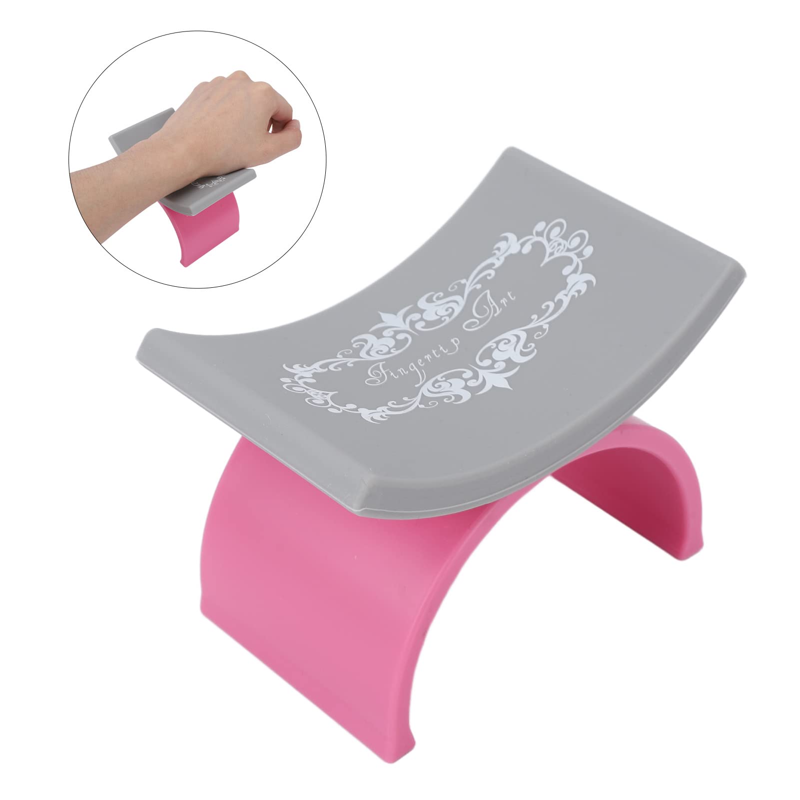 **Soft Silicone U-Shaped Nail Arm Rest Cushion – Hand Pillow Holder for Manicure & Nail Art – Perfect for Salon, Home, and Professional Nail Technicians**