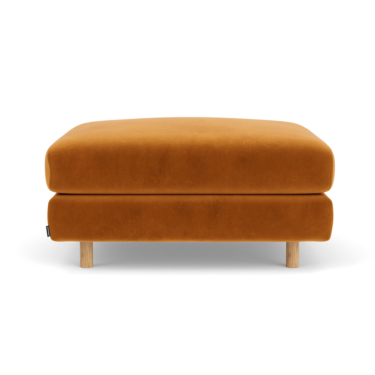 Luxury Dylan Velvet Ottoman - Soft Velvet Upholstered Storage Footrest Stool for Living Room, Bedroom & Home Decor - Perfect for Extra Seating, Footrest & Stylish Storage