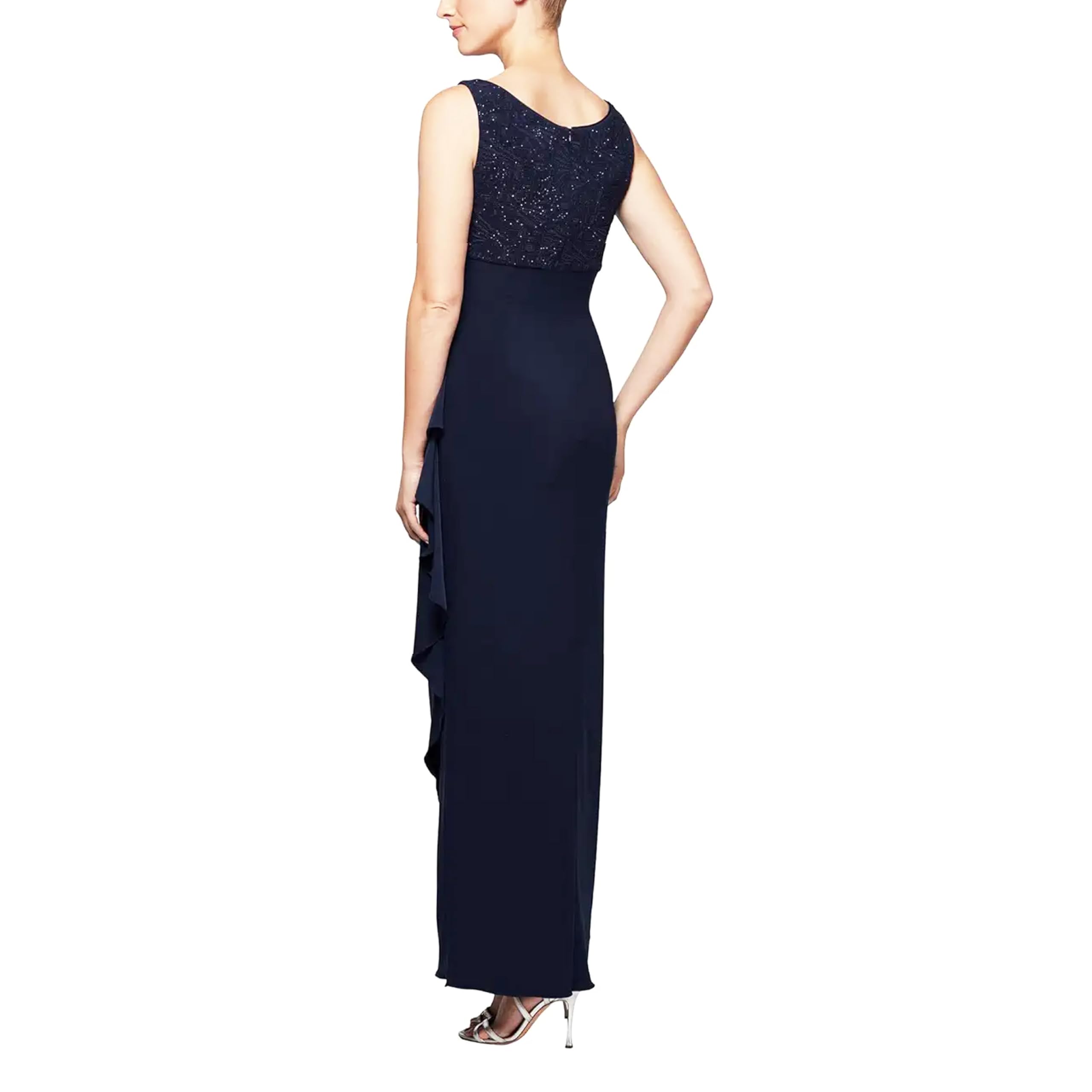 Alex Evenings Women's Empire Waist Bolero Jacket Dress - Formal Evening Gown for Weddings, Parties & Special Occasions (Petite & Regular Sizes)