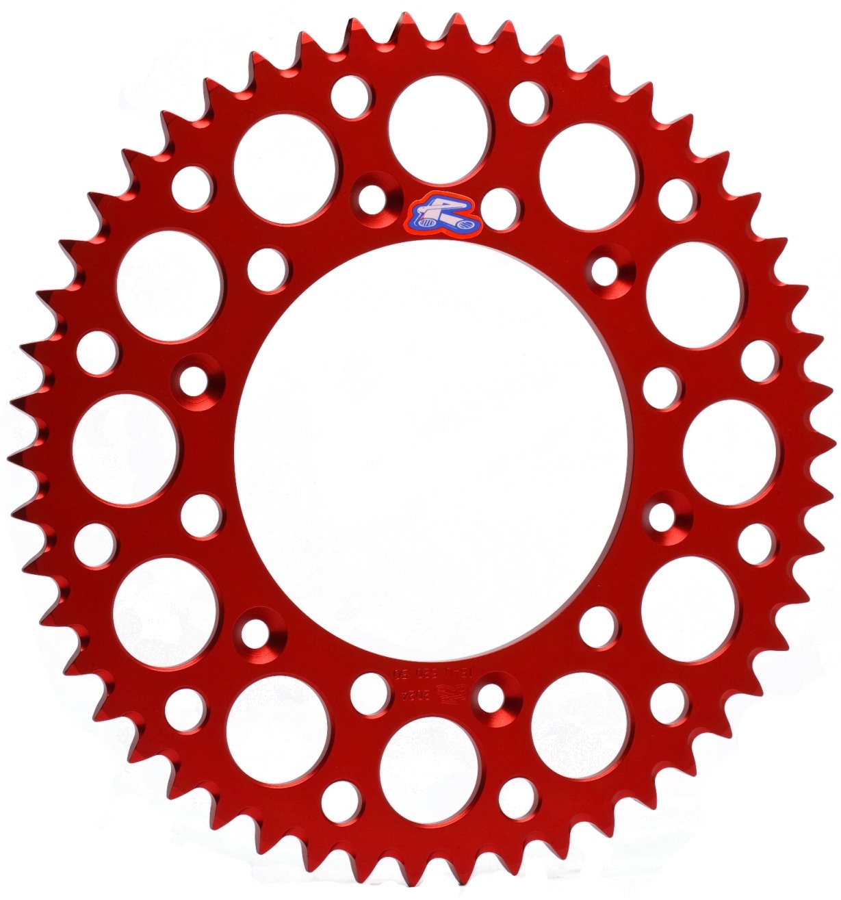 Renthal 189U-420-50GRRD Ultralight Red 50 Tooth Rear Sprocket - High-Performance Motorcycle Sprocket for Dirt Bikes & Off-Road Riding