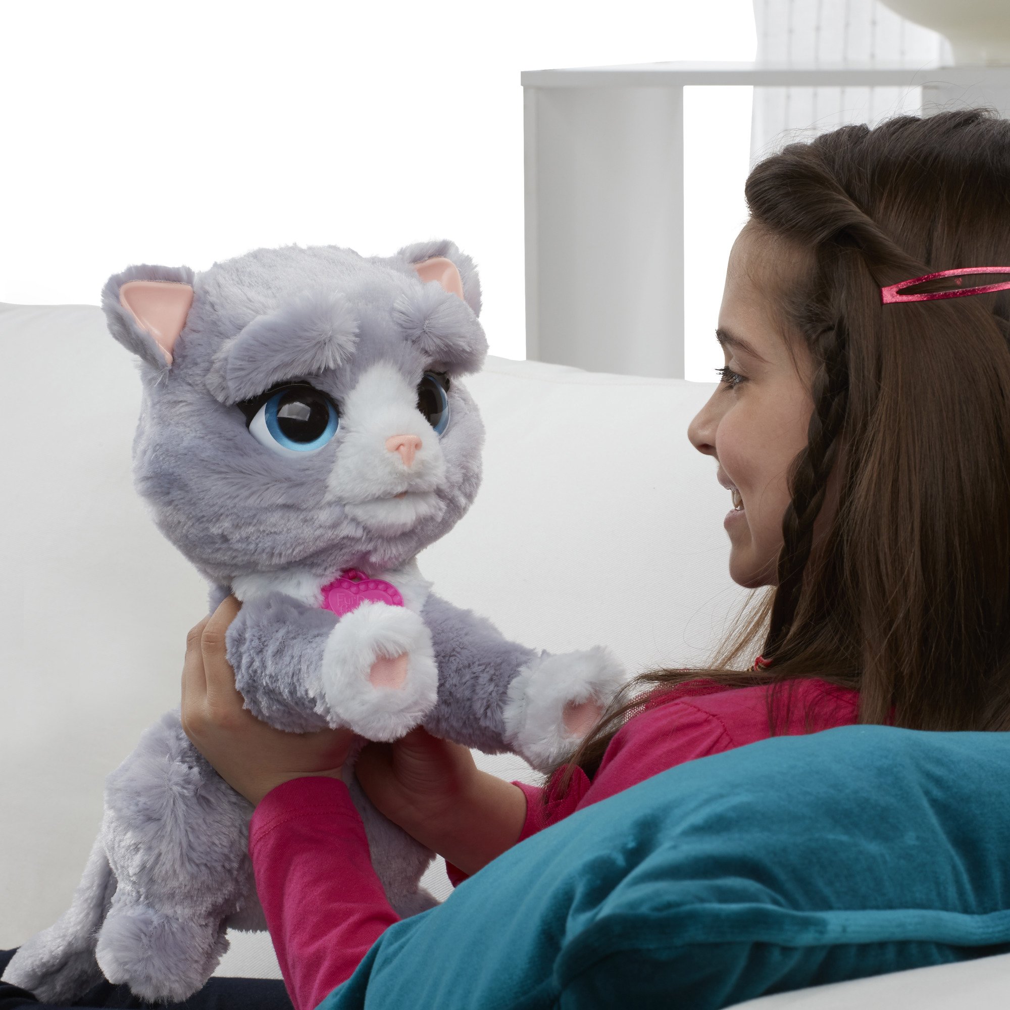 FurReal B5936AS0 Interactive Bootsie the Cat Toy - Realistic Animated Pet for Kids, Perfect for Playtime & Cuddling at Home
