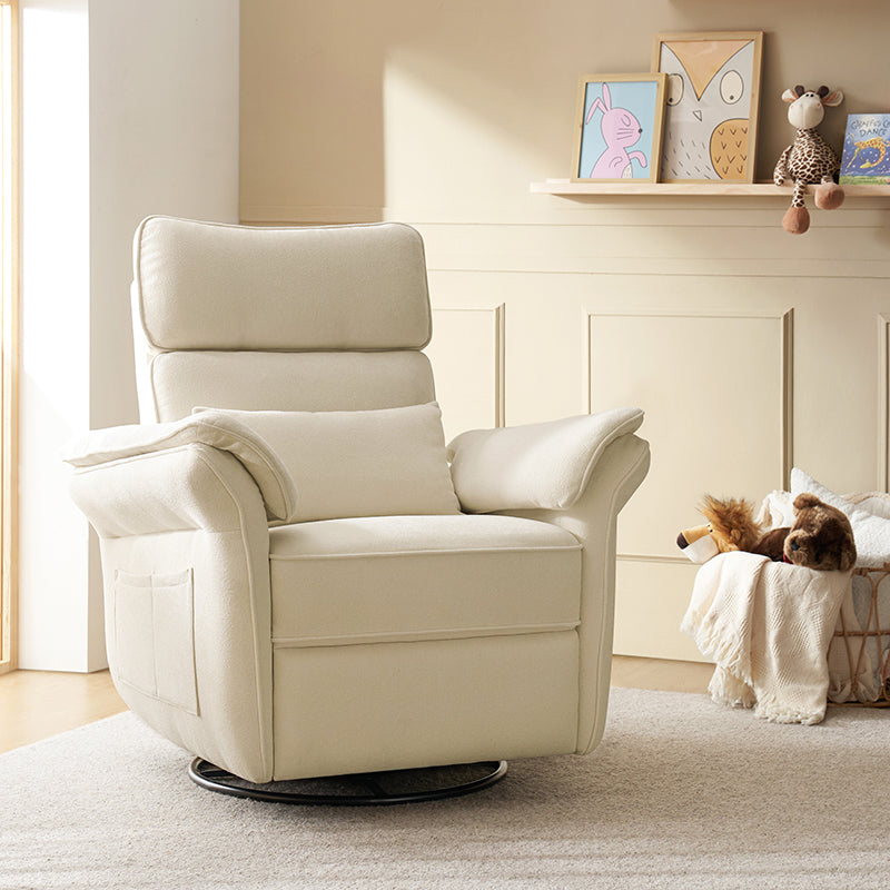 Comfortable Nursery Power Glider Recliner - Perfect for Breastfeeding, Rocking Baby to Sleep & Nursery Room Relaxation