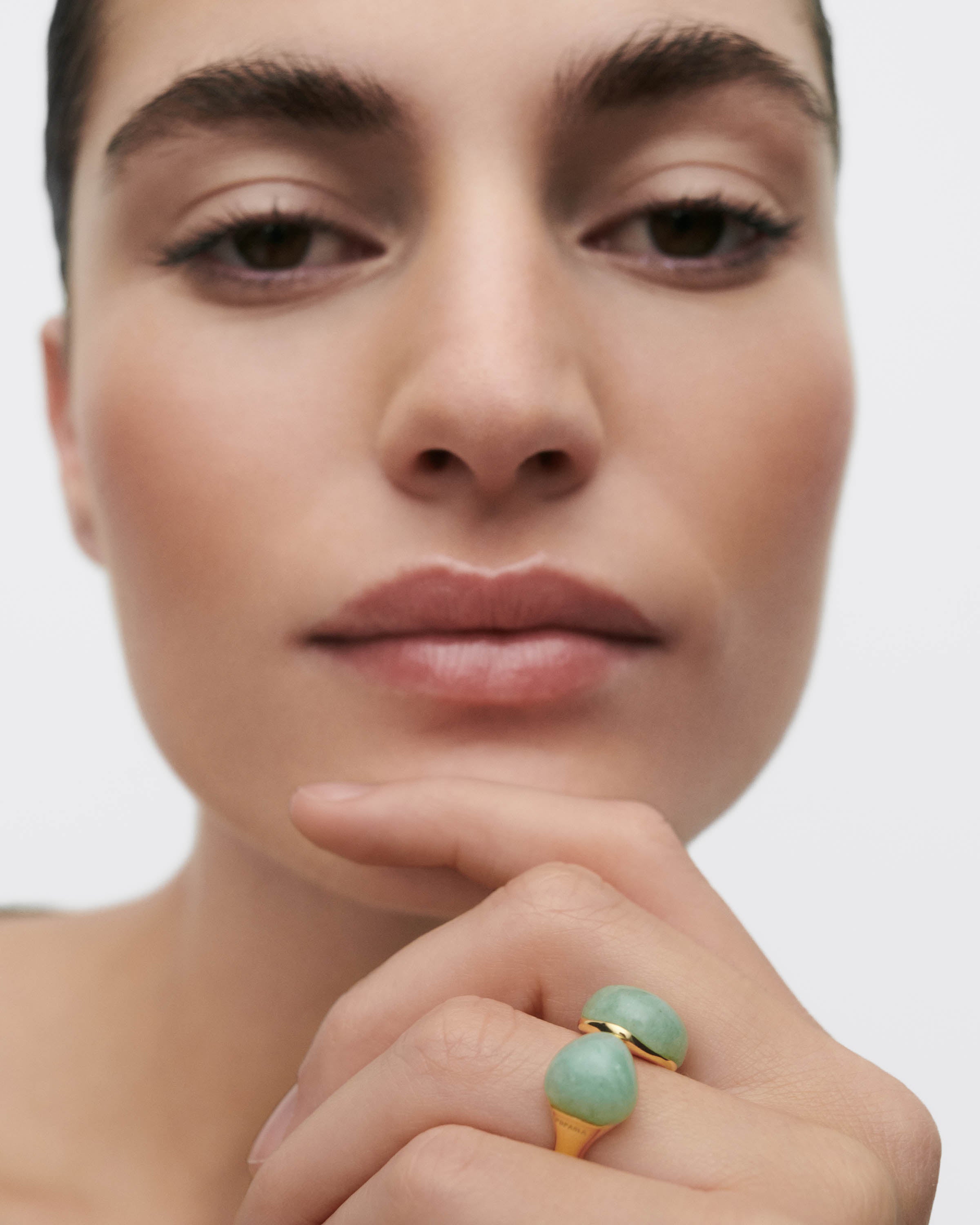 Green Aventurine Gravity Ring for Men & Women - Healing Crystal Jewelry for Stress Relief & Positive Energy - Perfect for Meditation, Yoga & Spiritual Gifts