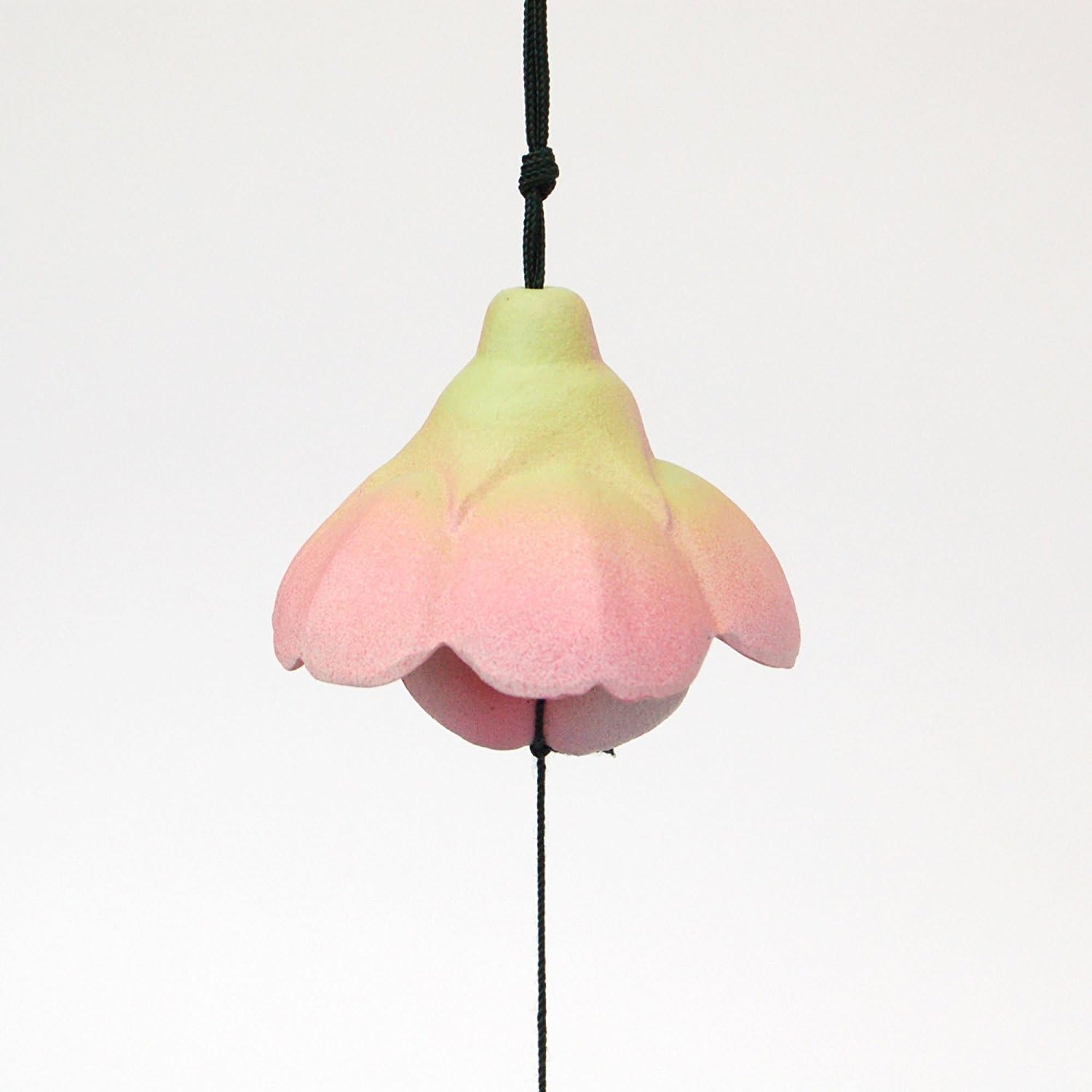Authentic Nambu Ironware Cast Iron Japanese Wind Bell - Cherry Blossom Design | Traditional Japanese Furin Wind Chime for Garden, Patio & Home Decor