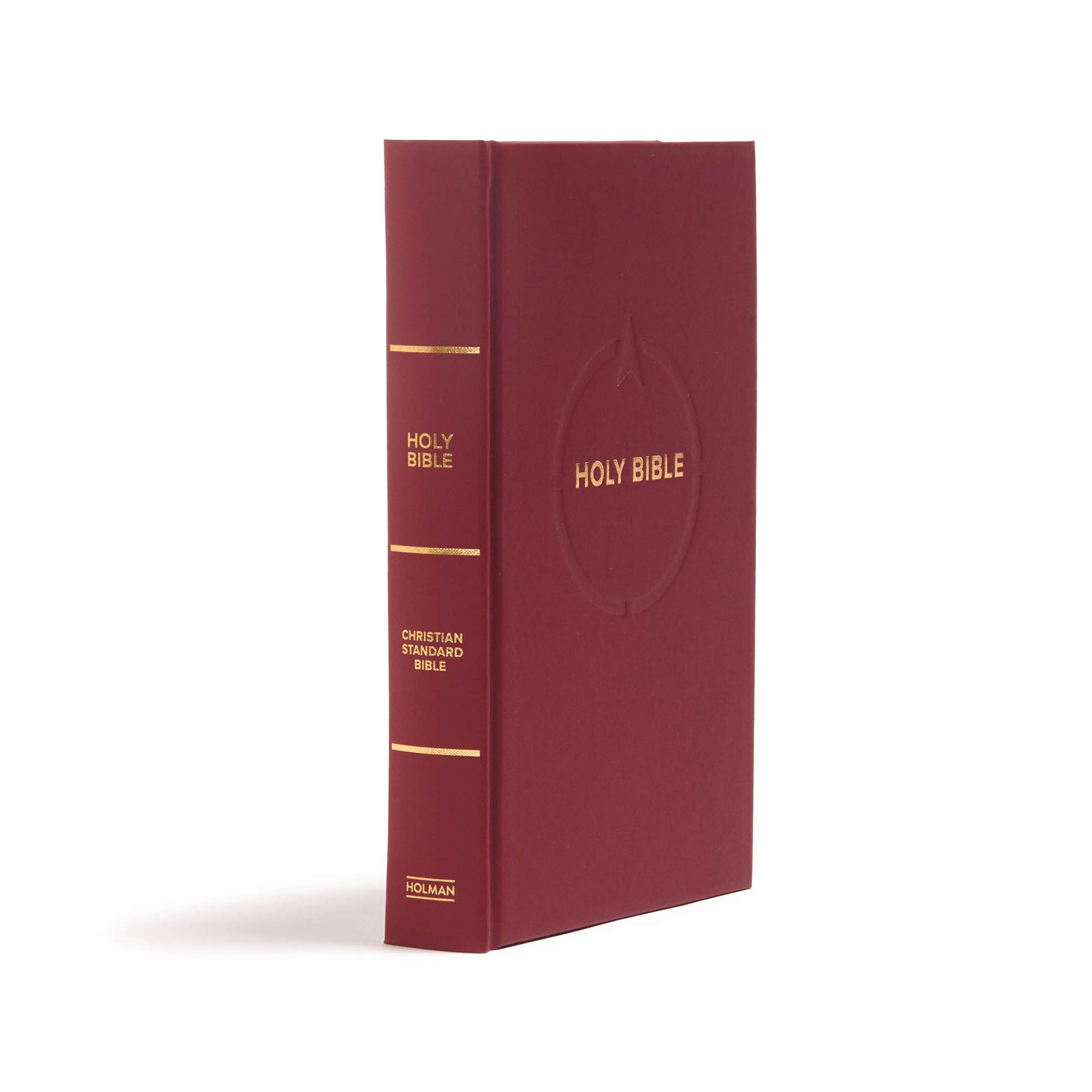CSB Pew Bible - Garnet Red Hardcover with Red Letter Text, Durable Sewn Binding & Full-Color Maps | Easy-to-Read Serif Font for Church Services, Bible Study & Gift Giving