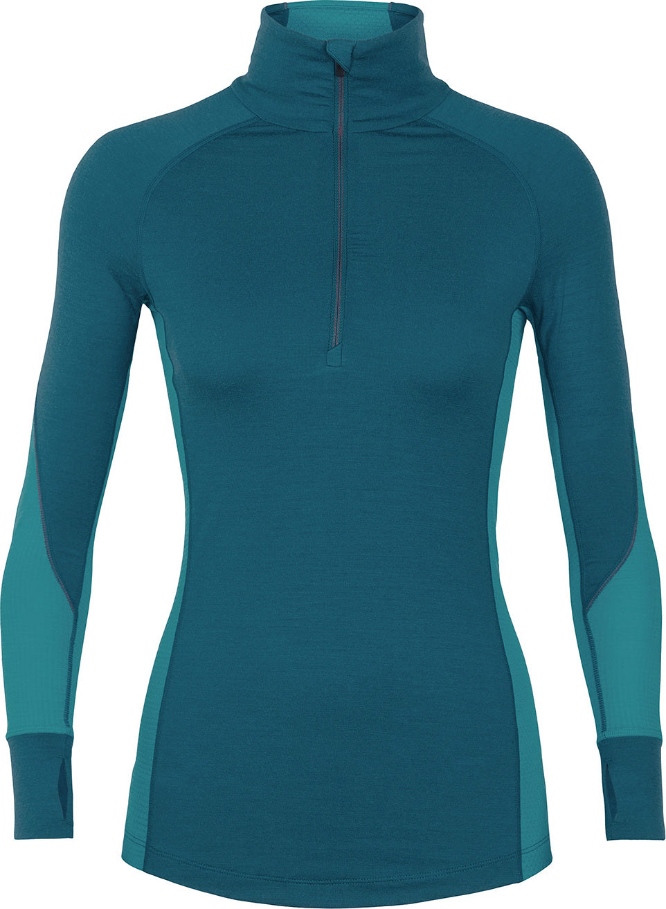 260 Zone Long Sleeve Half Zip Women's Thermal Base Layer - Cold Weather Running, Hiking & Outdoor Activities