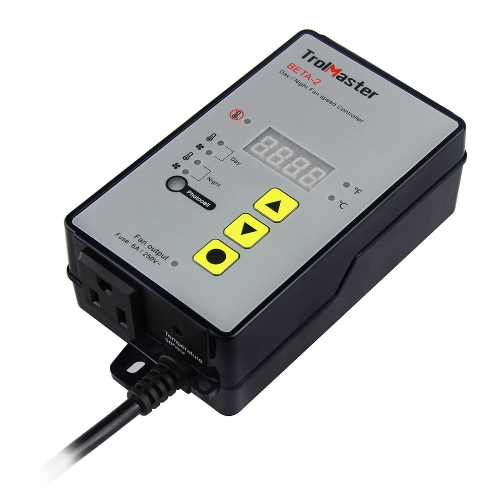TrolMaster Legacy Beta Series Digital Controller - Adjustable Day/Night Fan Speed for Hydroponics & Indoor Grow Rooms | Greenhouse Climate Control System