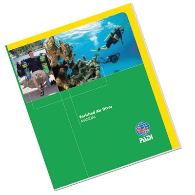 PADI Enriched Air Nitrox Diver Manual - Best Scuba Diving Guide for Certification & Safety | Perfect for Open Water, Wreck & Cave Diving Adventures