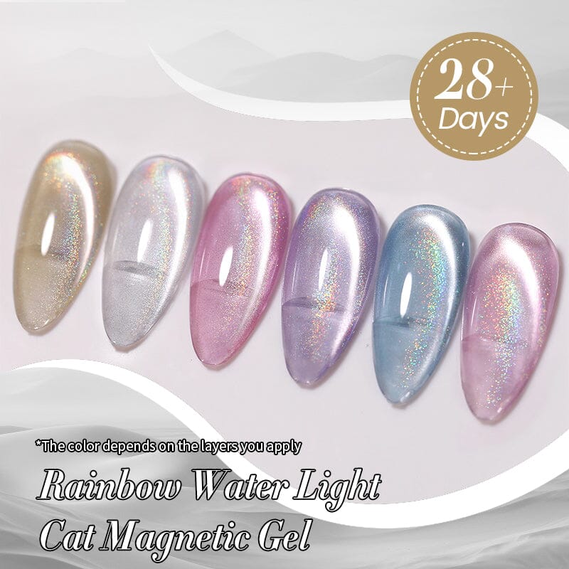 Rainbow Cat Magnetic Gel Polish - 10ml Water Light Nail Art MY84 MY89 - Perfect for DIY Manicures & Nail Salon Use